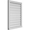 Ekena Millwork Vertical Surface Mount PVC Gable Vent: Functional, w/ 2"W x 2"P Brickmould Sill Frame, 24"W x 32"H GVPVE24X3203SF - alternate 3
